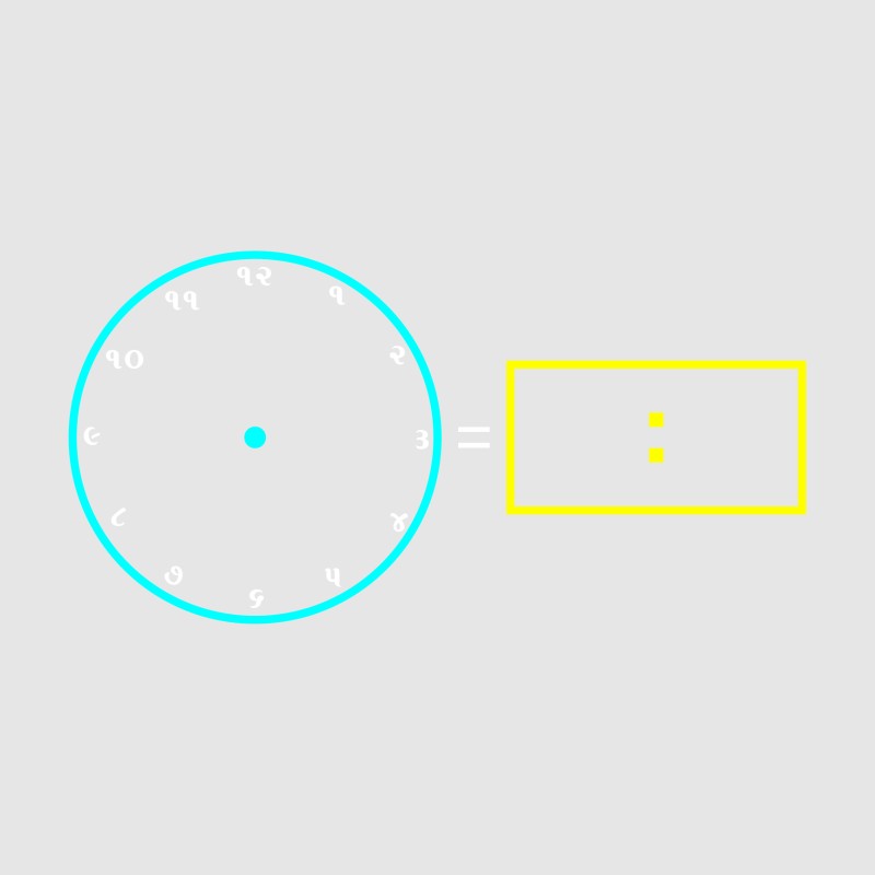 Analogue and Digital Clock 