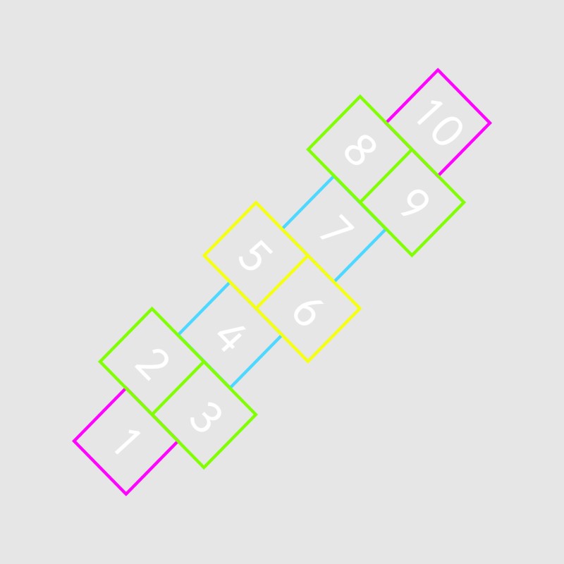 Hopscotch Outline 